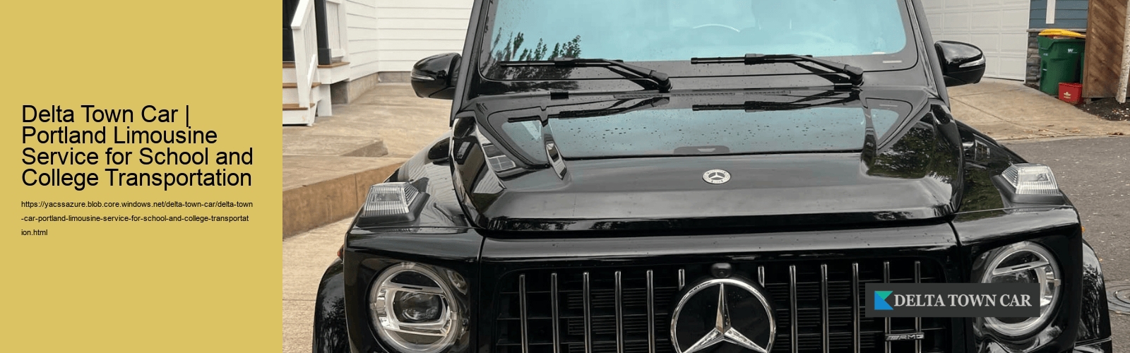 Delta Town Car | Portland Limousine Service for School and College Transportation